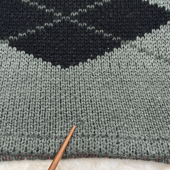 NEW Argyle Dog Sweater | Grey, Red, Black | Medium / Large - Picture 2 of 7